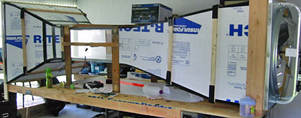 Left side of wind tunnel